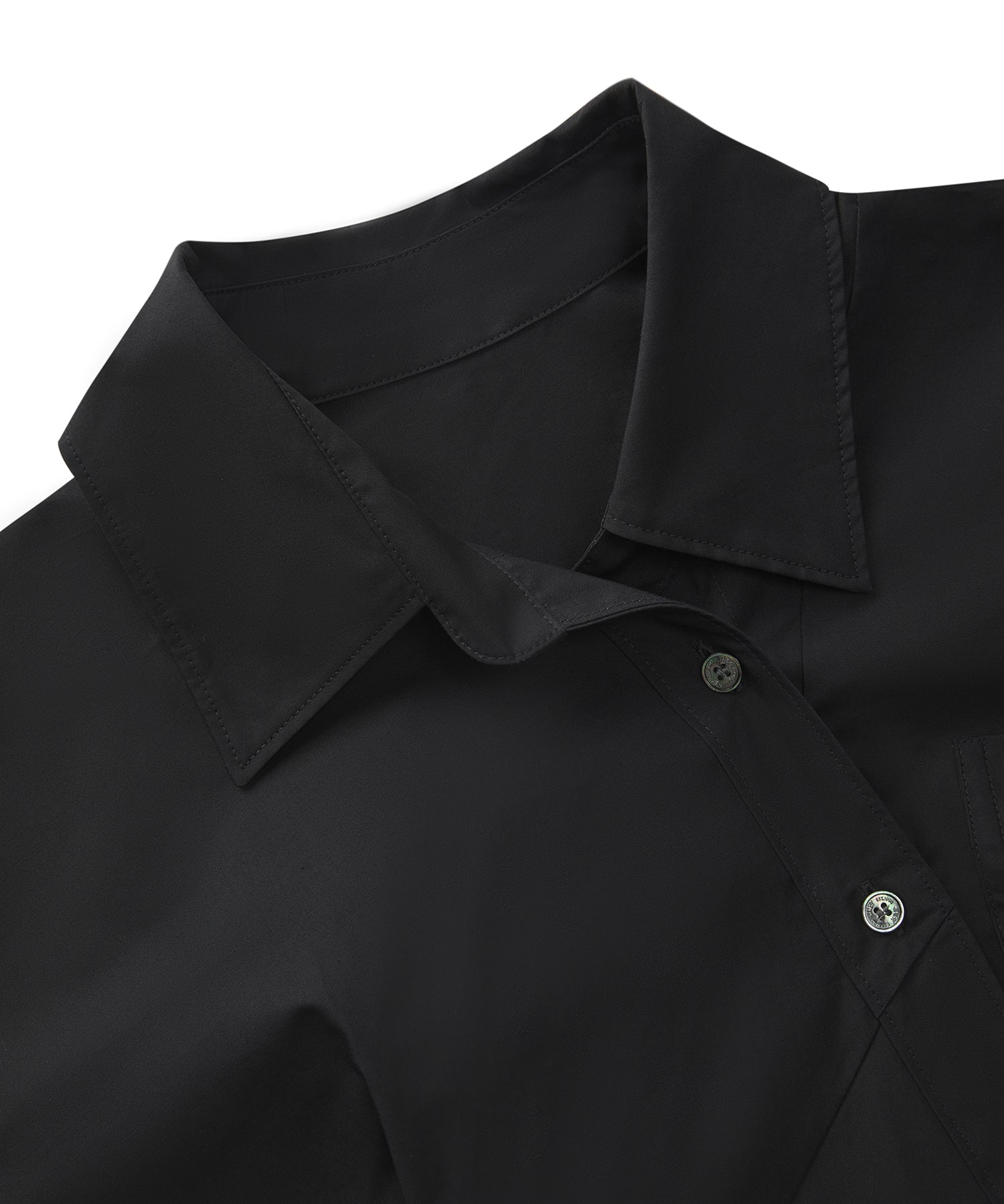 Deconstructed Cropped Cotton-poplin Shirt – JNBY ONLINE STORE