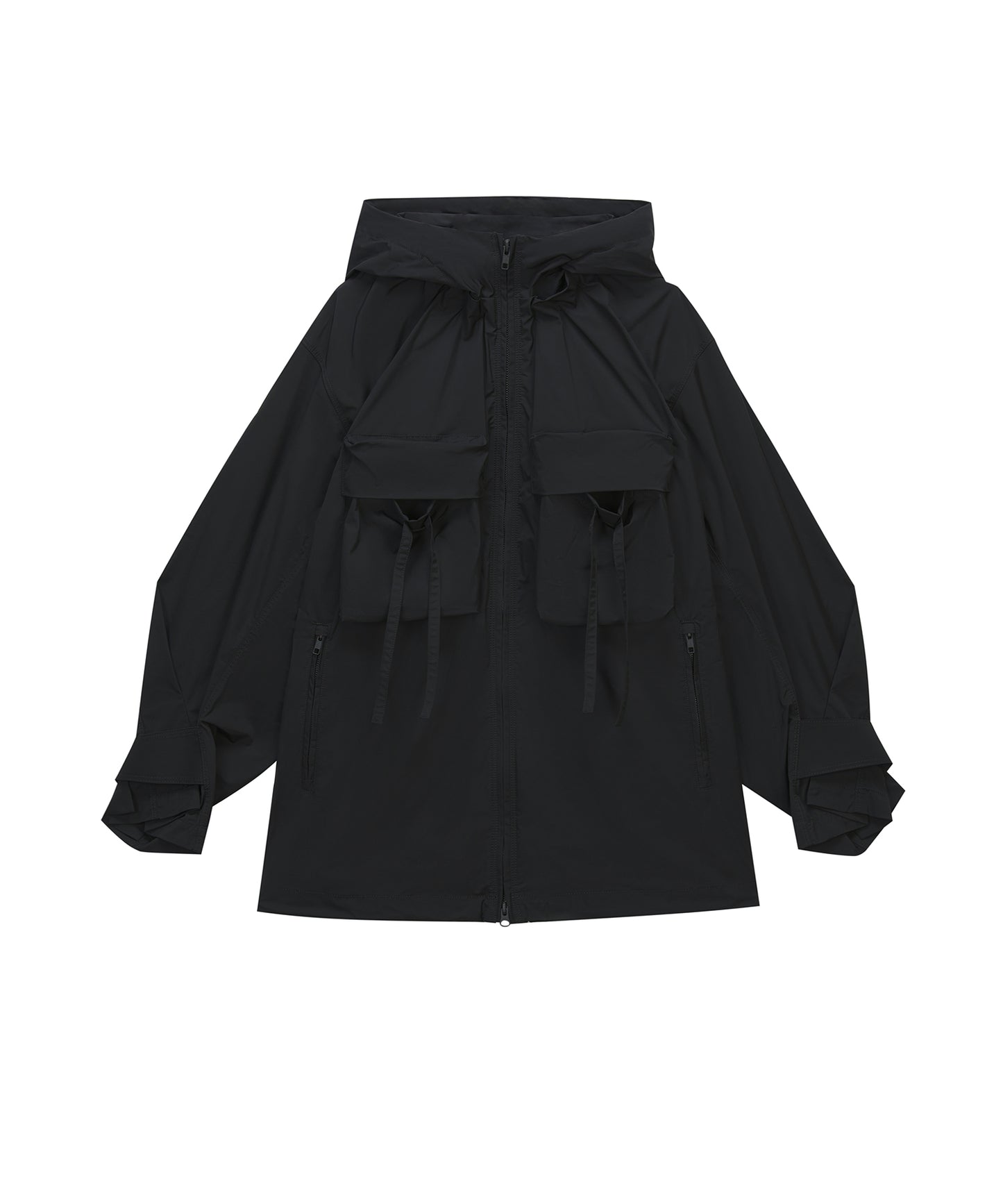 Large pocket Workwear Hooded Coat