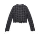 Classic Plaid Knitted Jacket