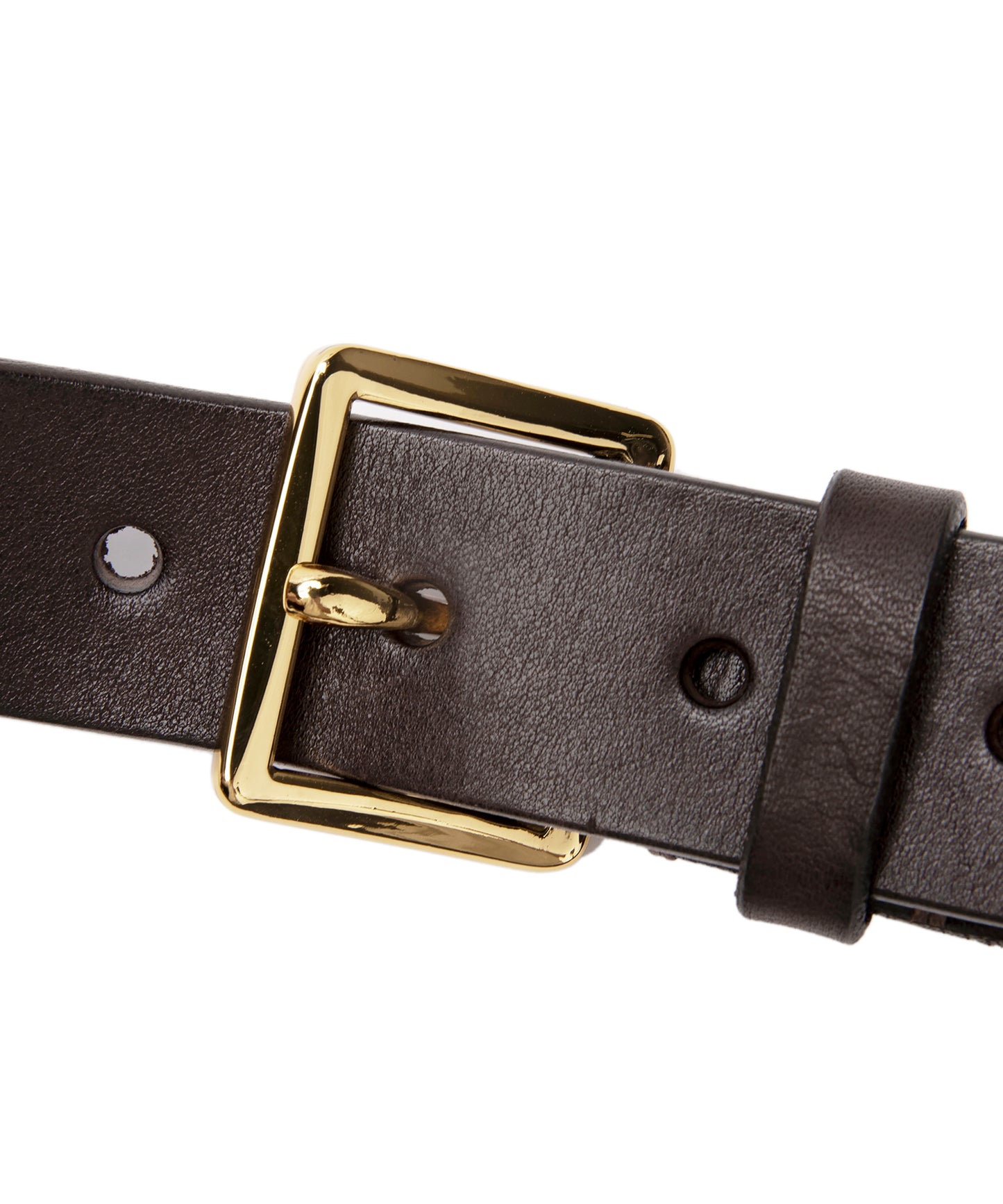 Scquare Buckled Leather Belt