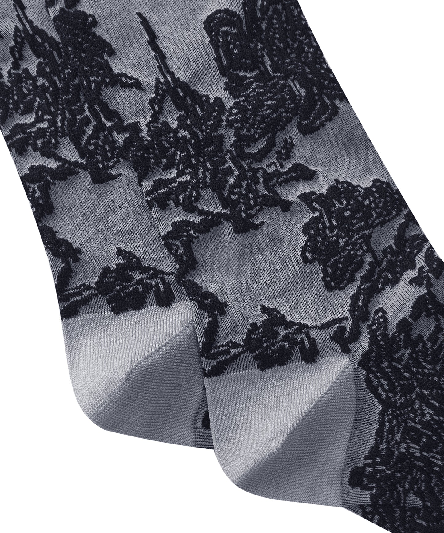 Botanical-jacquard Stretch-cotton Socks