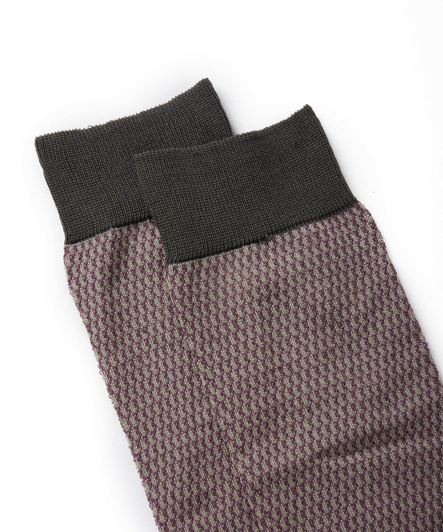 Geometric-jacquard Cotton-blend Socks