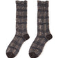 Plaid-jacquard Nylon Socks