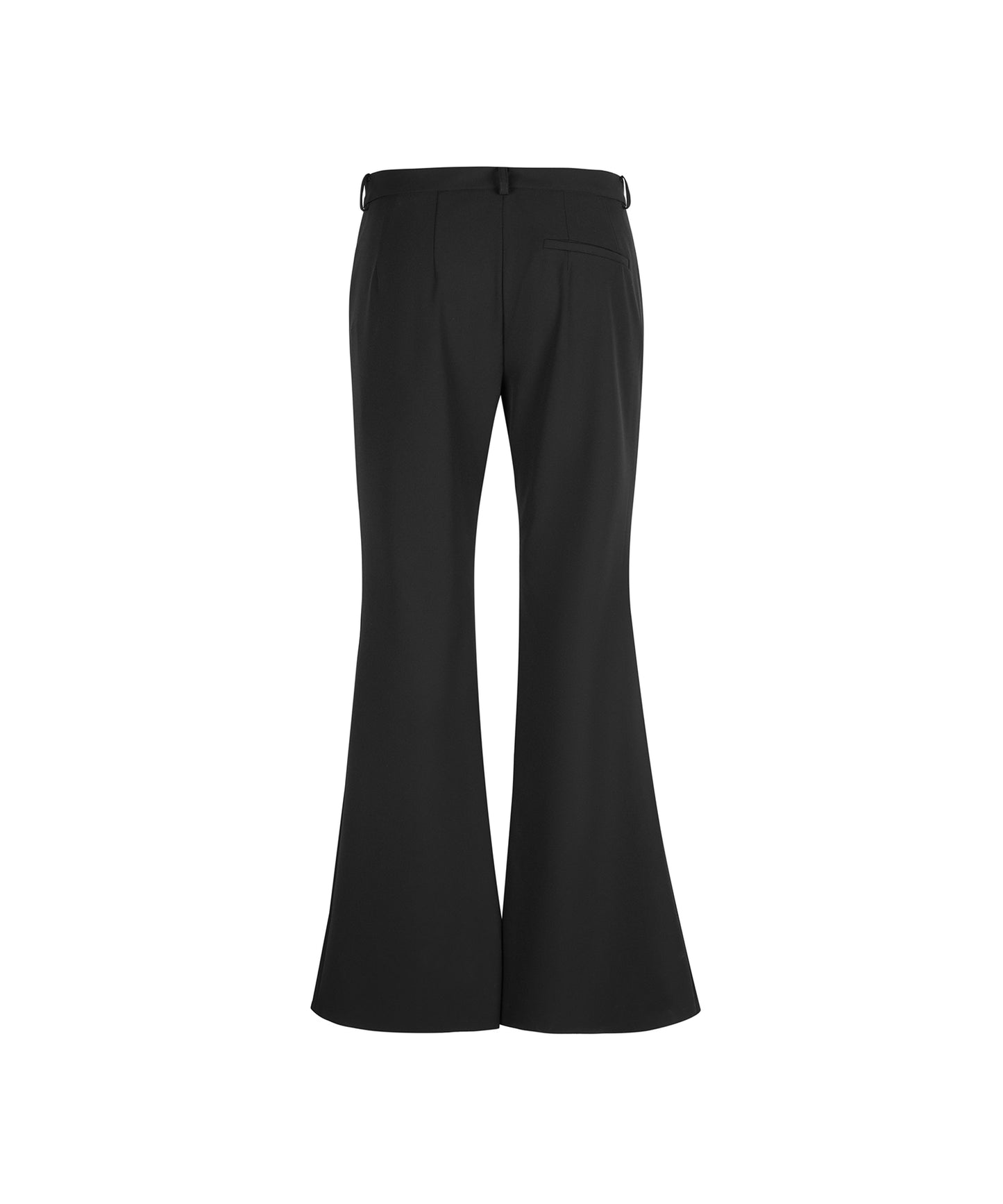 Vintage-inspired Stretch Flared-leg Trousers
