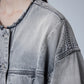 Deconstructed Raw-edge Denim Jacket