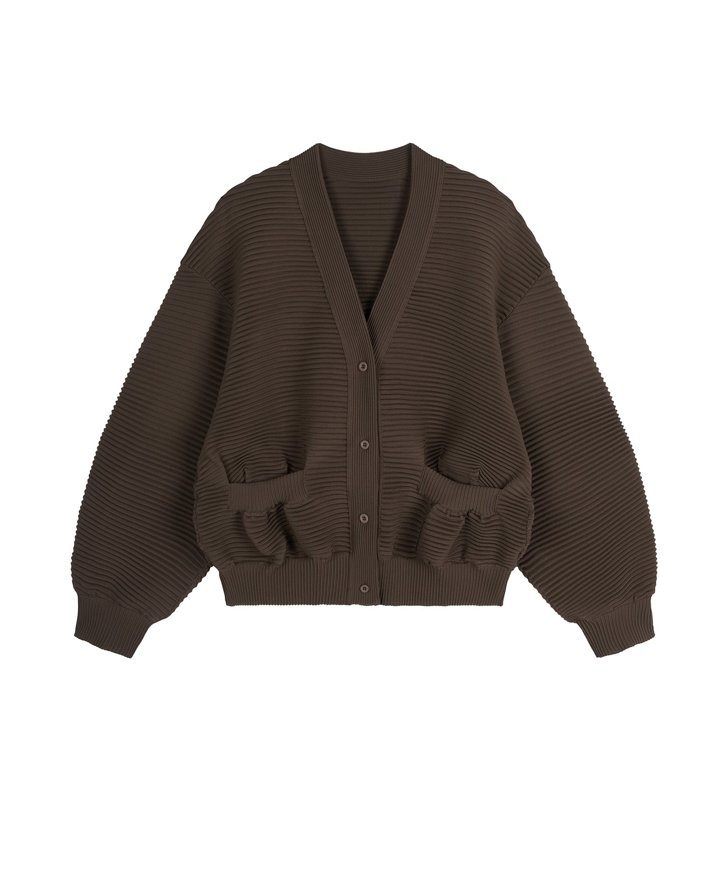 V-neck Pleated-pocket Cardigan – JNBY ONLINE STORE