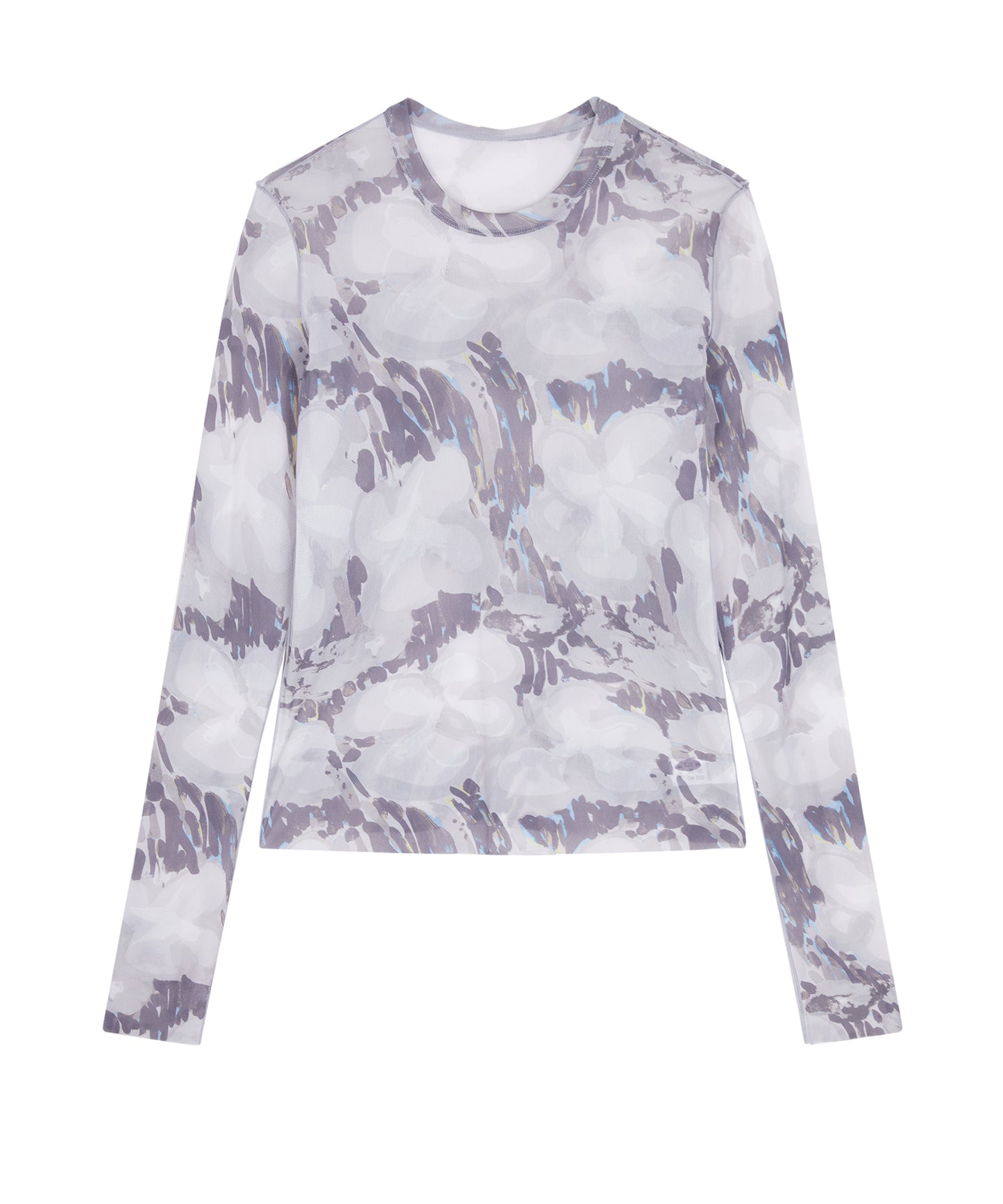 Abstract Graffiti Floral Second Skin Top