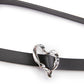 Heart-buckle Slim Faux Leather Belt