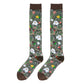 Vintage Floral Knee-high Socks