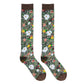 Vintage Floral Knee-high Socks