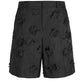 3D Floral-jacquard Loose-fit Shorts