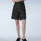 3D Floral-jacquard Loose-fit Shorts