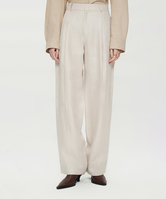 Laid-back Elegance Linen Trousers