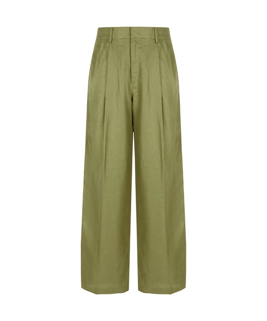 Laid-back Elegance Linen Trousers