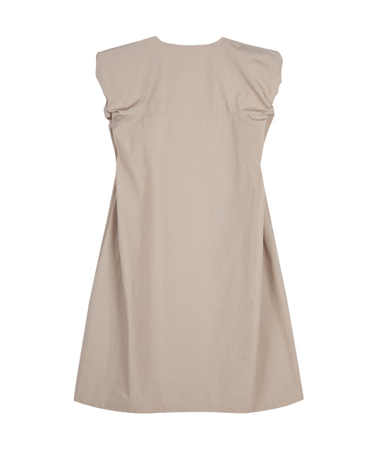 Effortlessly Chic Pleated-sleeve Dress