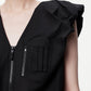 Relaxed Chic Pleated Vest