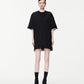 Corded Oversized T-shirt Mini Dress