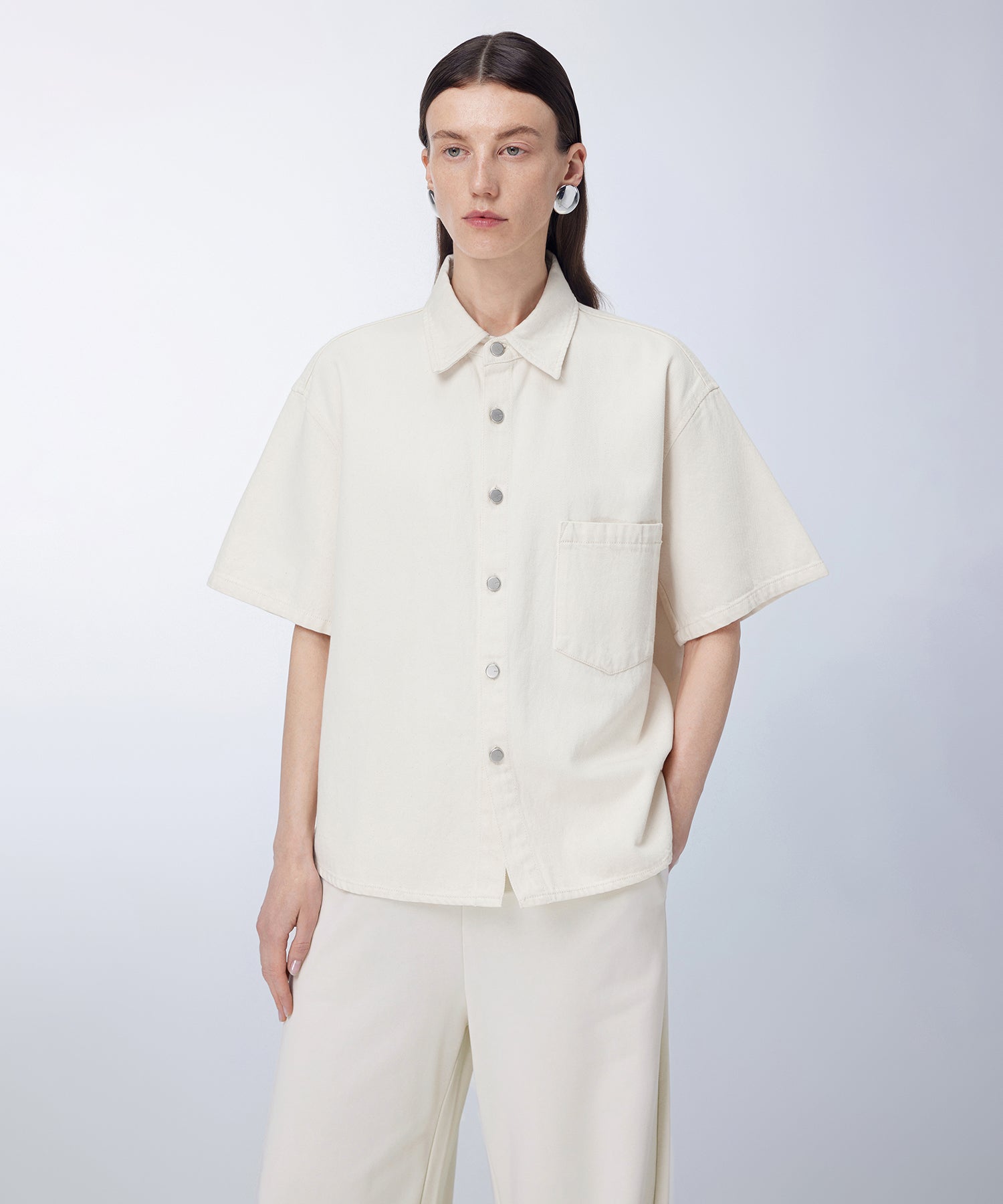 Organic Cotton Denim Shirt – JNBY ONLINE STORE