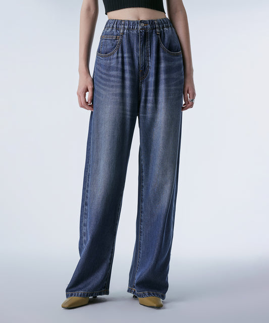 Relaxed Straight-leg Tencel Jeans