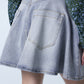 Feminine Flared Denim Mini Skirt