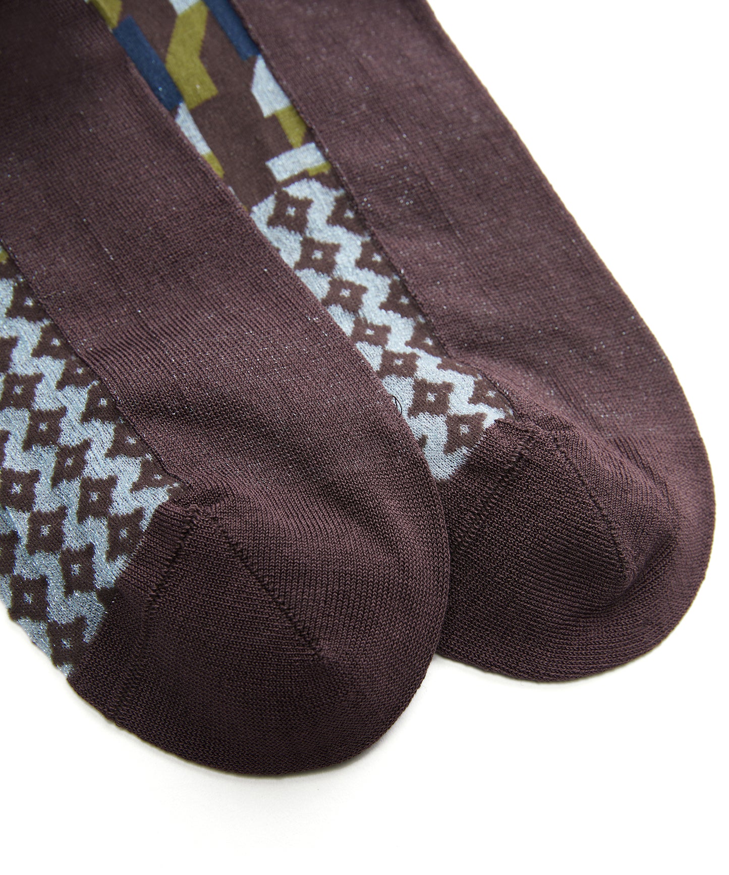 Geometric Jacquard Sheer Socks