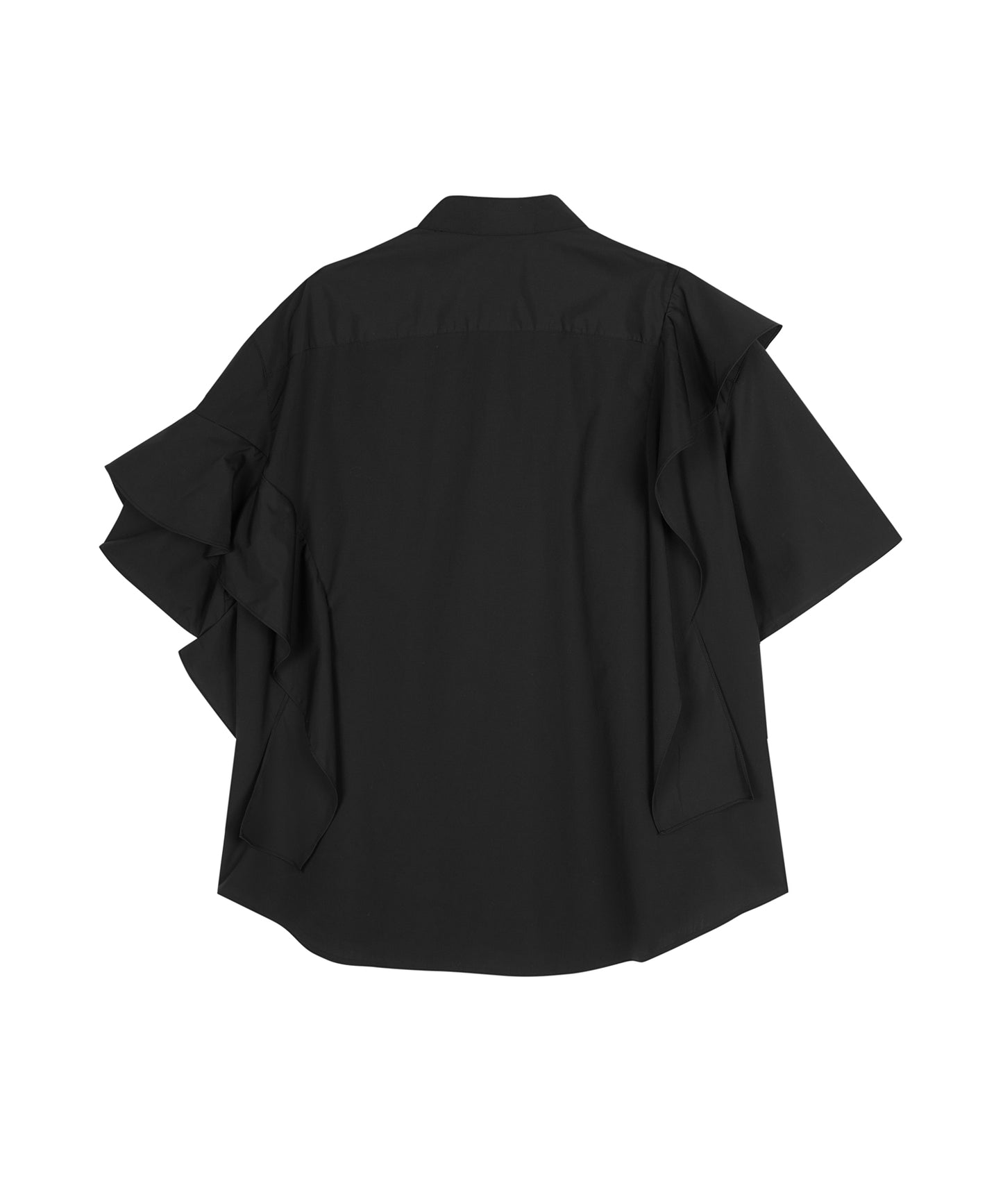 Modern Ruffle Cotton-poplin Shirt