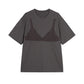 Layered Bra Knit T-shirt