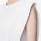 Sophisticated Block-structure Sleeveless T-shirt