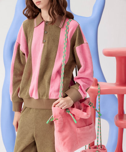 HOME Terry Drawstring  Tote Bag (M)