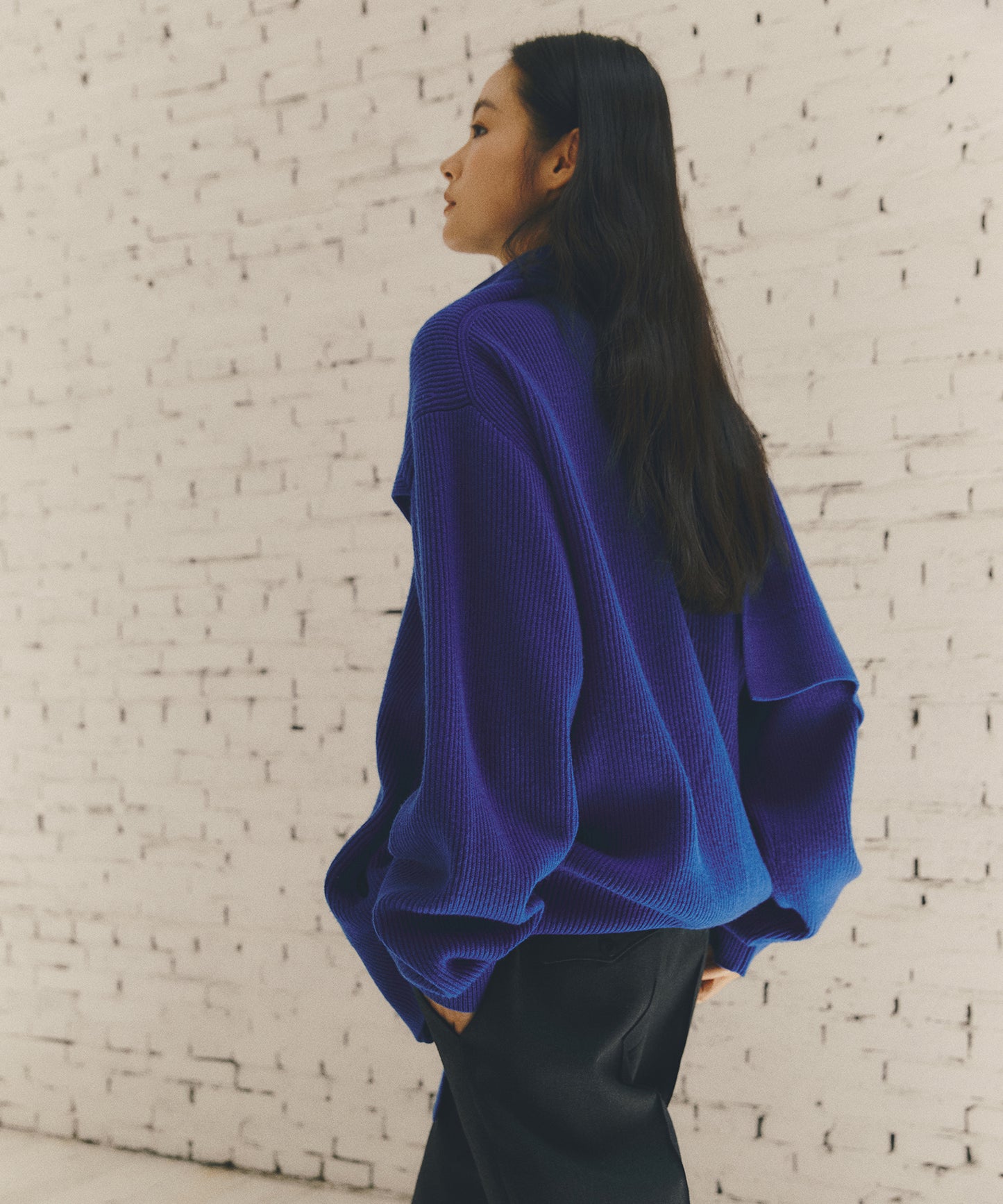 Scarf Design Knit Cardigan