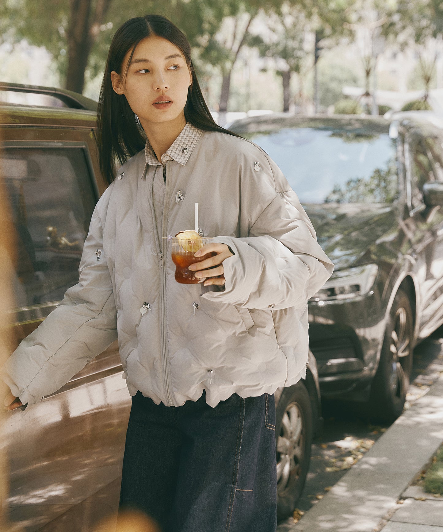 Beaded Air Down Jacket