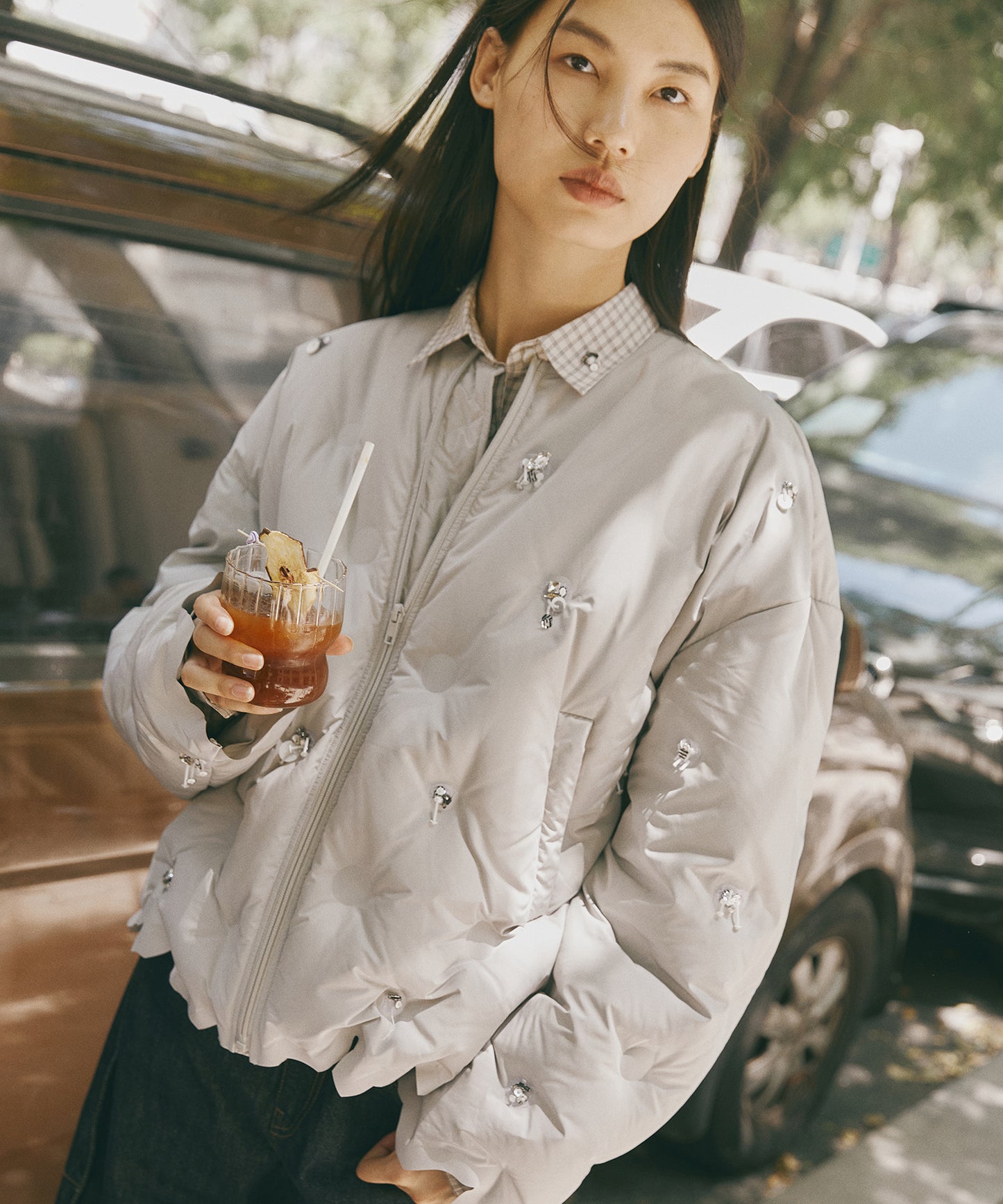 Beaded Air Down Jacket