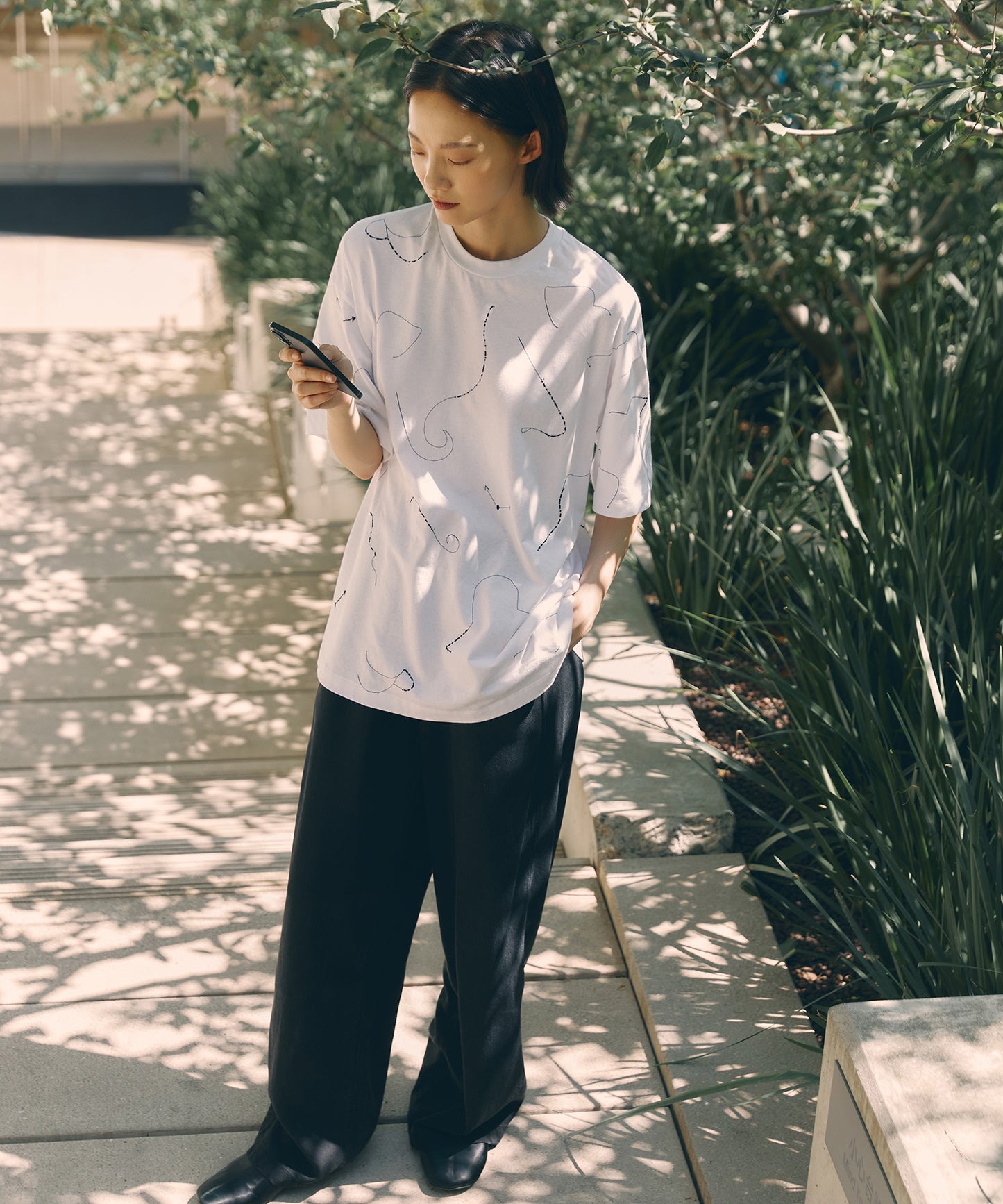 Embroidered Cotton T-Shirt