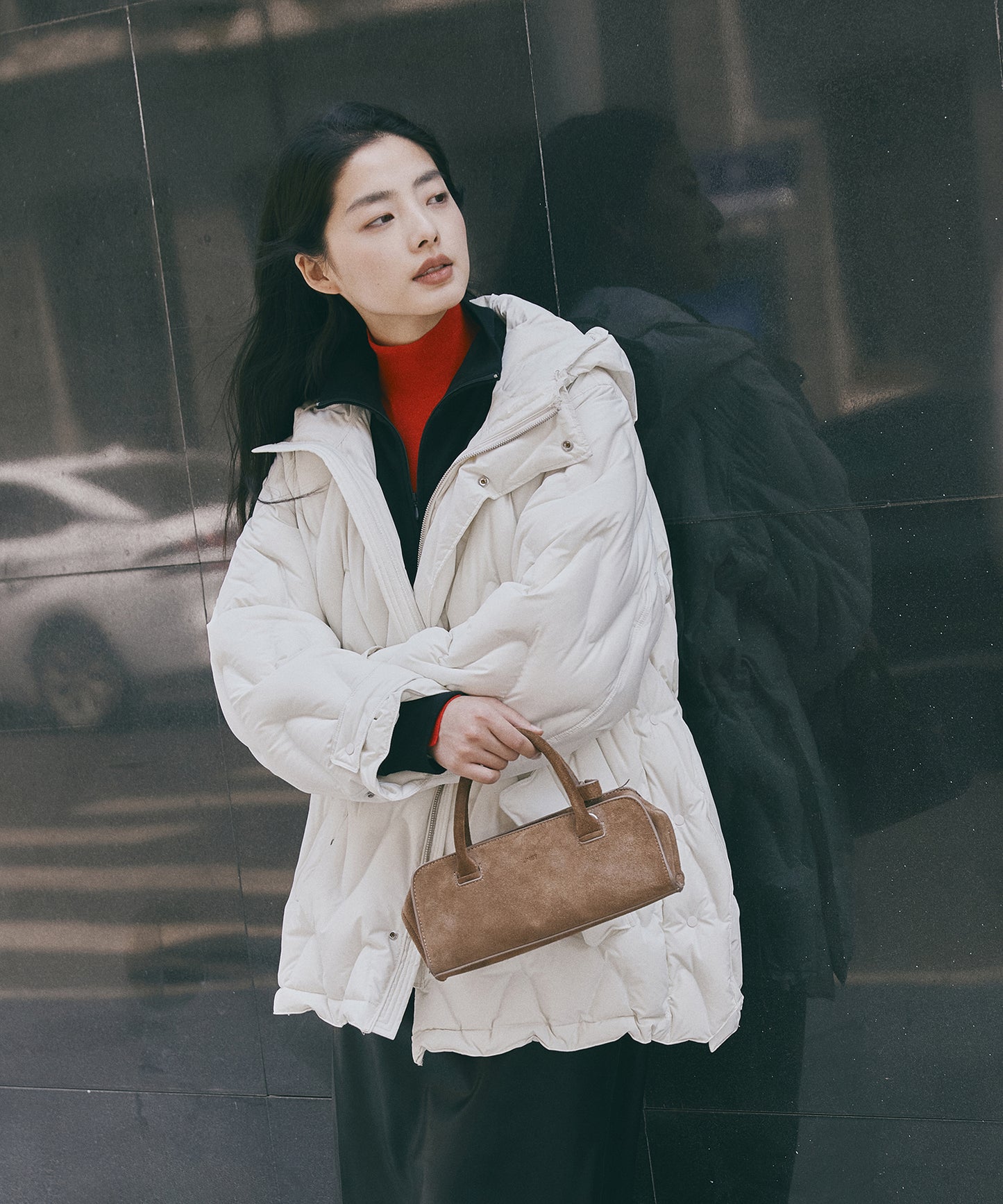 Matte Quilted Down Jacket