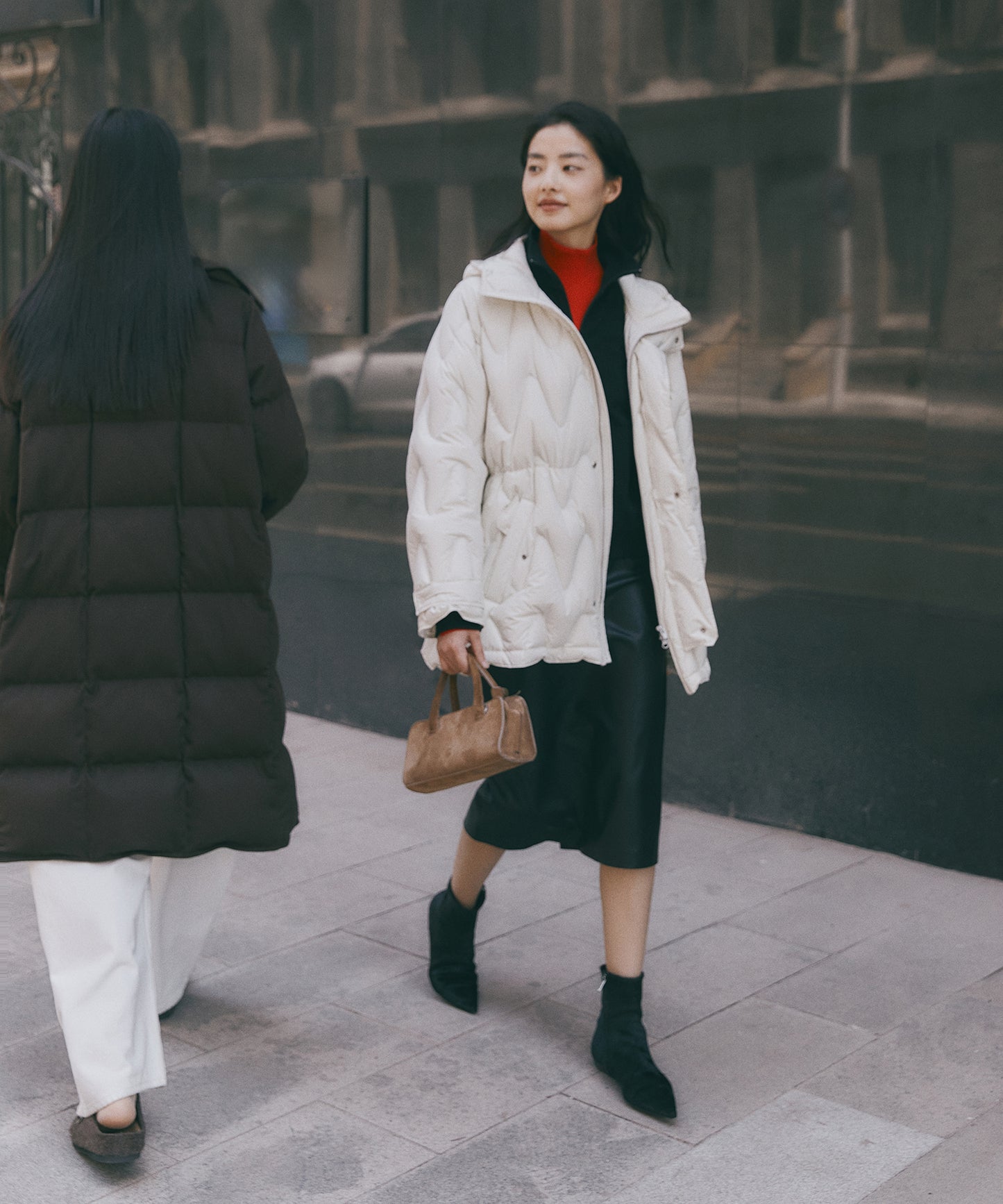 Matte Quilted Down Jacket