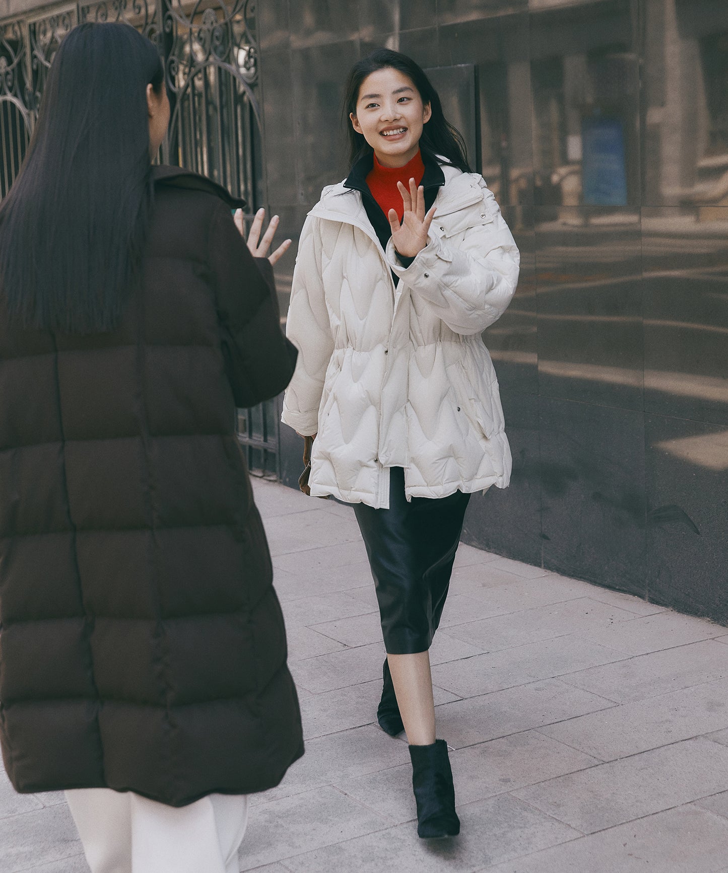 Matte Quilted Down Jacket